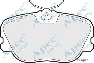 APEC BRAKING pad652 -  Комплект тормозных колодок, дисковый тормоз